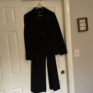 Kasper black pant suit